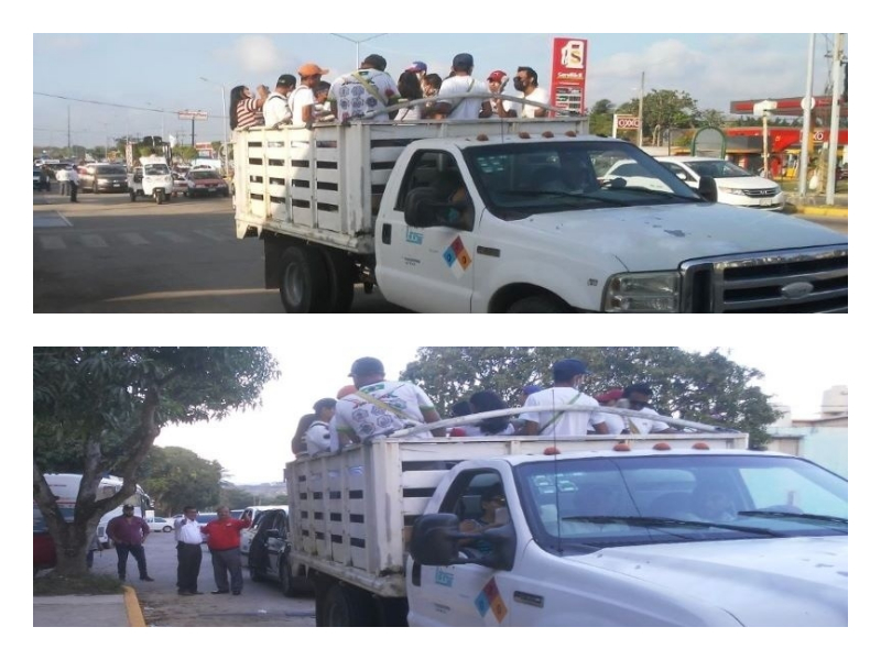 Los candidatos por RSP, Lauro Pérez y Alfredo Arguelles, realizan caravana en Cosoleacaque