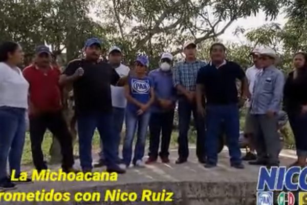 Habitantes del área rural, prometen ser recíprocos con Nico Ruiz