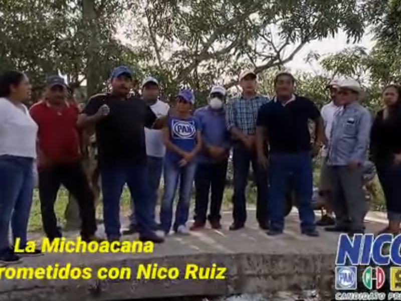 Habitantes del área rural, prometen ser recíprocos con Nico Ruiz