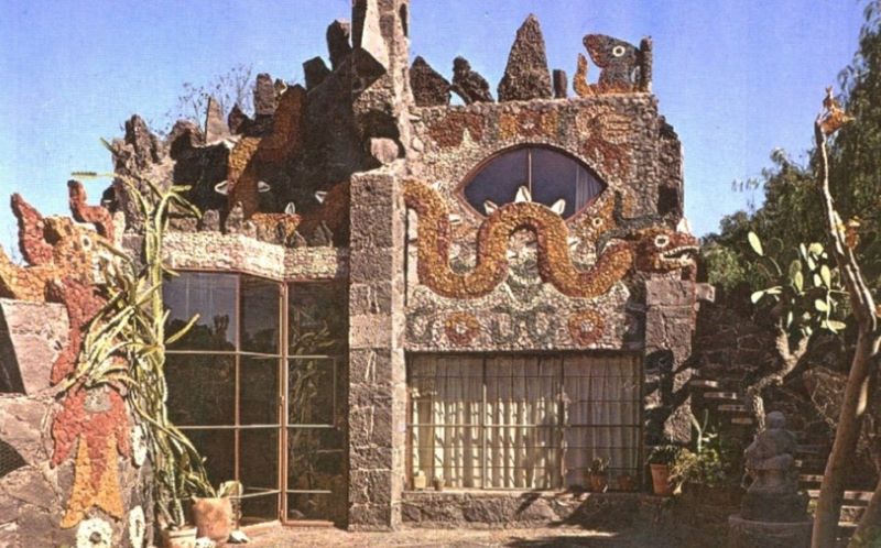 ¿Por qué la destruyeron? Así lucía la asombrosa casa-cueva de Juan O’Gorman en CdMx