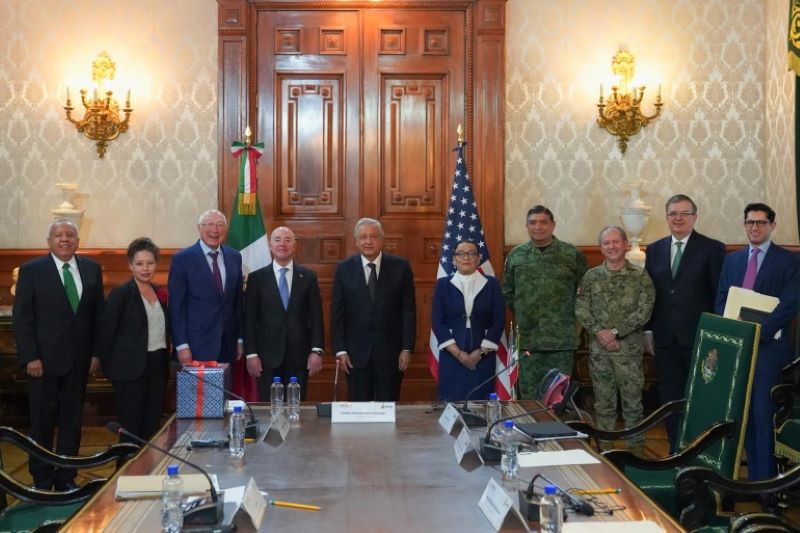 Presidente se reúne con el secretario de Seguridad Nacional de Estados Unidos, Alejandro Mayorkas