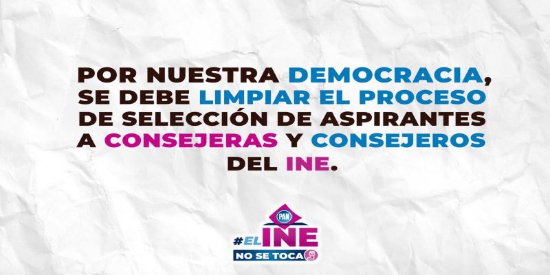 Absolutamente reprobable que varias propuestas del Comité Técnico de Evaluación para Consejeros del INE, estén estrechamente ligadas al gobierno y a Morena: Marko Cortés