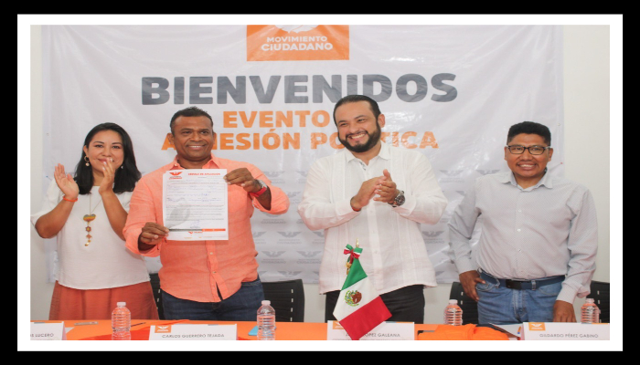 Se suma Carlos Guerrero Tejada a Movimiento Ciudadano