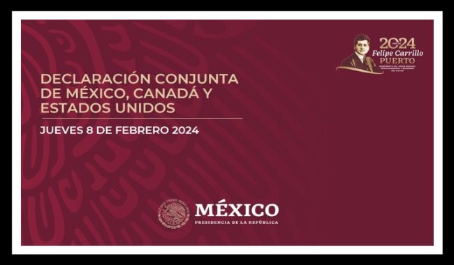 Declaración conjunta de México, Canadá y Estados Unidos