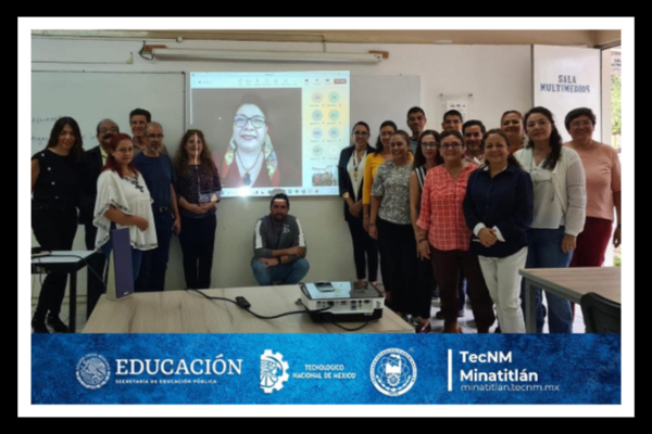 En trabajo coordinado para fortalecer la educación, instructora del TecMina capacita a docentes del TecNM León 