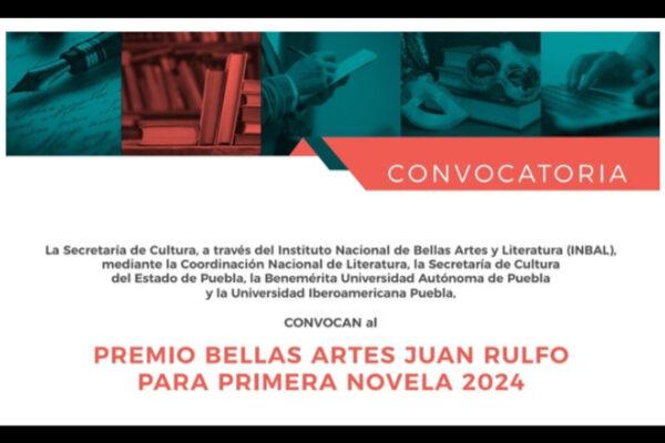 Amplían el plazo de la convocatoria para el Premio Bellas Artes “Juan Rulfo” para Primera Novela 2024