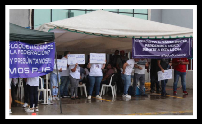 Por la independencia judicial, trabajadores anuncian marcha este sábado en Veracruz