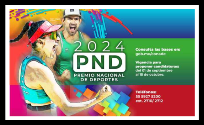 Entra a su etapa final la convocatoria del Premio Nacional de Deportes 2024