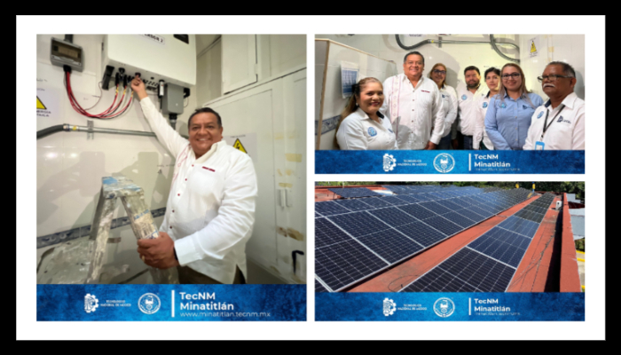 El Tecnológico de Minatitlán reafirma su compromiso con la energía limpia y la sustentabilidad, al encender su sistema fotovoltaico 